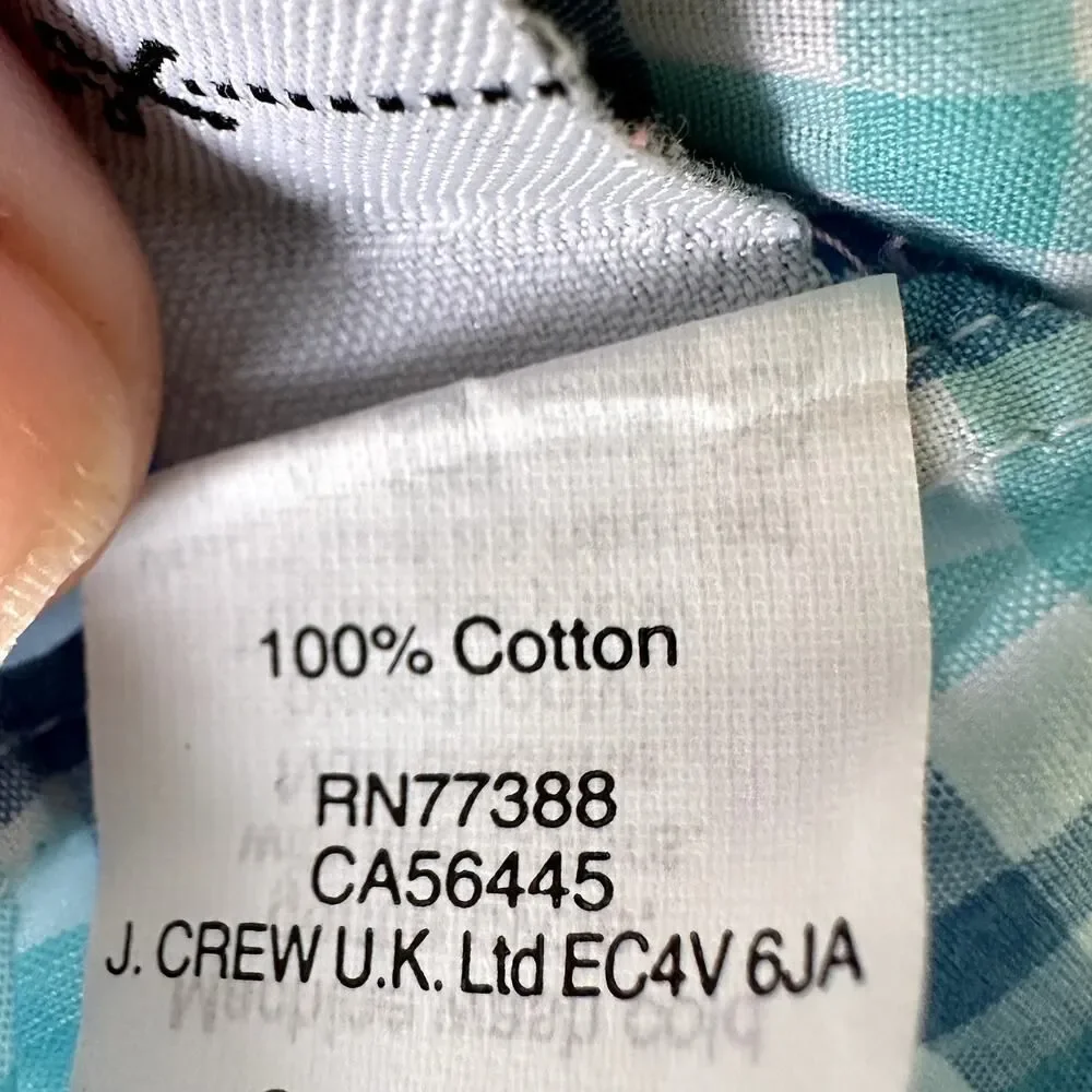 J. Crew Men Sz XL Ludlow 120's 2-Ply Cotton Checkered Button Shirt Preppy Career